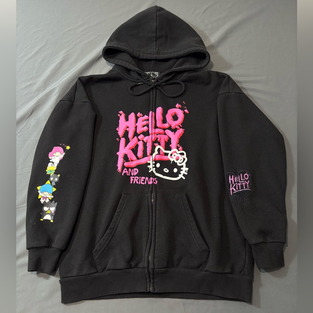 Women’s Hello Kitty And Friends x Forever21 Zip Up Hoodie; Size M